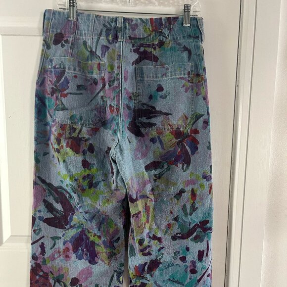 The Denim Colette Cropped Wide-Leg Jeans (Size 28) - Picture 9 of 11